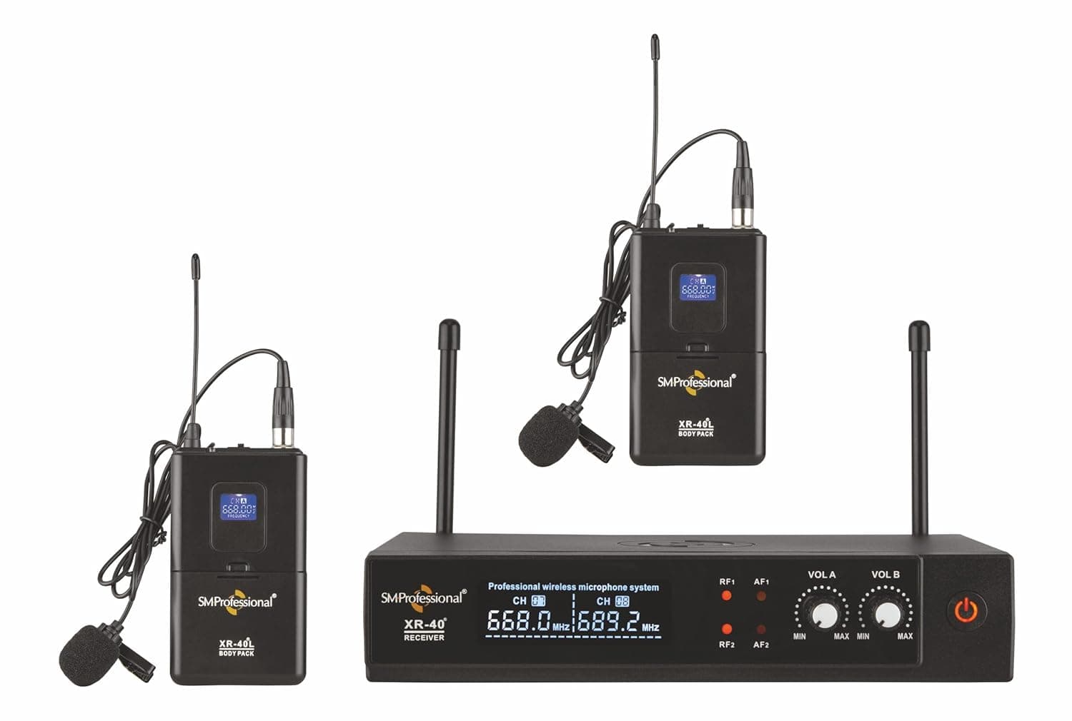 Studiomaster XR 40 LL Dual UHF Wireless Microphone System