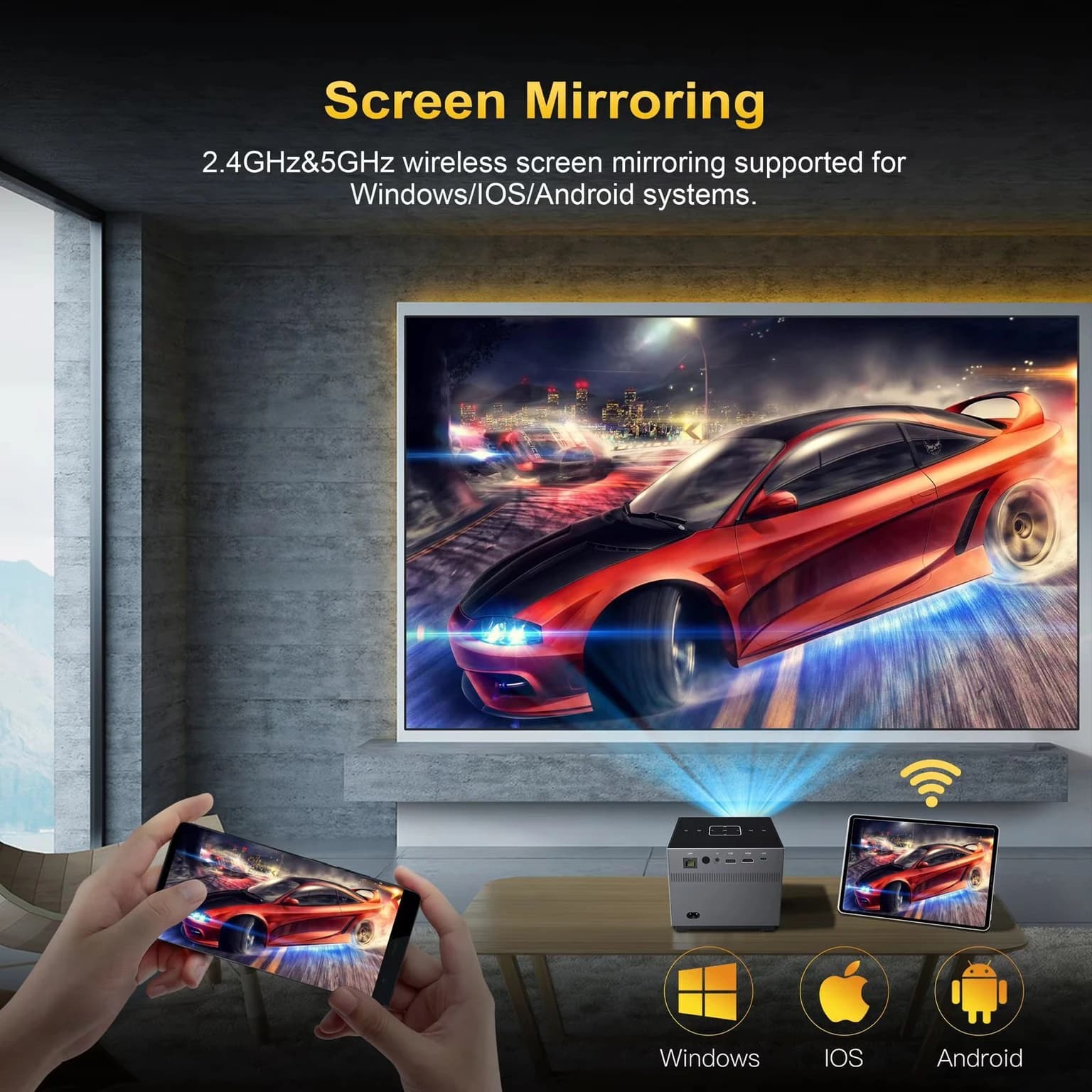 XNANO Smart Mini Projector with Android 1